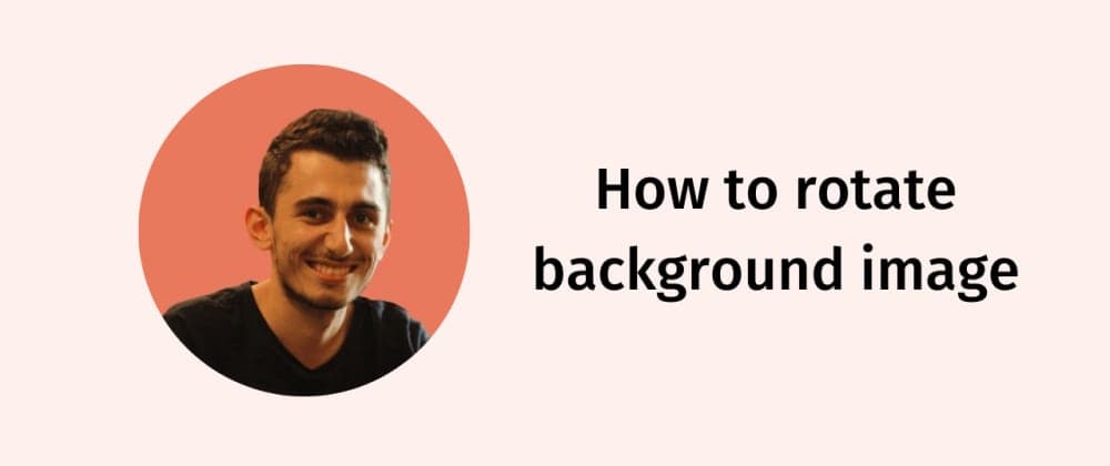 How to Rotate Background Image